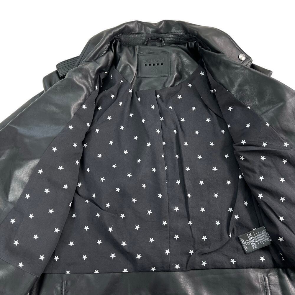 New Women’s BLANKNYC Vegan Leather Moto Jacket With Quilting Stitch Size S - Picture 4 of 11